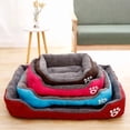 Pet Large Dog Bed Warm House Candy-colored Square Nest Pet Kennel For ...