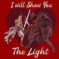 thumbnail image 2 of Men's Star Wars Kylo Ren and Rey I Will Show You the Light  Graphic Tee Red Small, 2 of 5