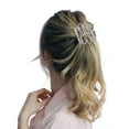 thumbnail image 3 of Unique Bargains 1 Pc Ponytail Buckle Hair Clip Textured Hair Ponytail Cuff for Women Silver Tone, 3 of 6