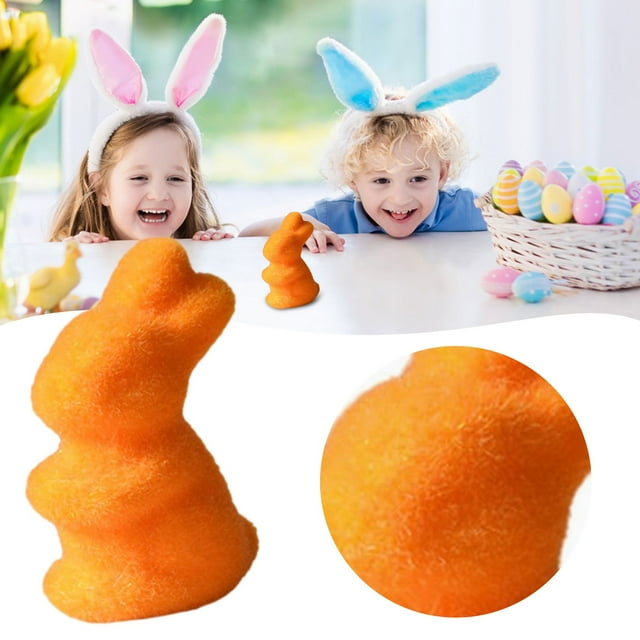Ornements de Lapin de Pâques en Peluche Courte Mignonne un Nouveau Choix pour la Décoration de Pâques Ajoutant une Ambiance Printanière Ajoutant de la Vitalité à la Maison