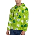 thumbnail image 2 of KLL St Patrick's Day7 Print Mens Hoodie Long Sleeve Casual Pullover Hooded Sweatshirt Fashion Drawstring Hoodies with Pocket-XX-Large, 2 of 6