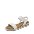 thumbnail image 1 of DREAM PAIRS Sandalias de Cuña para Mujer Blancas con Tacón de 4 cm, 1 of 6
