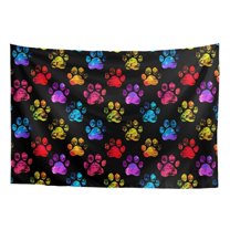 SEANATIVE Colorful Paws Tapestry for Bedroom Small Tapestry Wall Tapestries for Bedroom Aesthetic Tapestries Kitchen Decoration Room Tapestry for Bedroom, Balcony, College Dorm