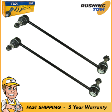 TRQ Front Sway Bar End Link Pair Left & Right For Volvo S60 S80 V70 XC70 XC90 - Lifetime Warranty