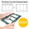 thumbnail image 4 of Yayeee Rocker Switch Wall Plate 1-Gang 4.6"x2.9" Home Decorative Outlet Cover, Green Forest Pattern, 4 of 6