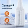 thumbnail image 6 of Spray Bottle (5 Pack,32 Oz) with Measurements and Adjustable Nozzle(Mist & Stream Mode), HDPE Plastic Spray Bottles for Cleaning Solution, Household/Commercial/Industrial Use, No Leak and Clog, 6 of 7