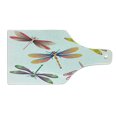 thumbnail image 2 of Dragonfly Cutting Board, 5 Bugs in Modern Abstract Pattern Natural Beauty Motif, Decorative Tempered Glass Cutting and Serving Board, Wine Bottle Shape, Multicolor, by Ambesonne, 2 of 5