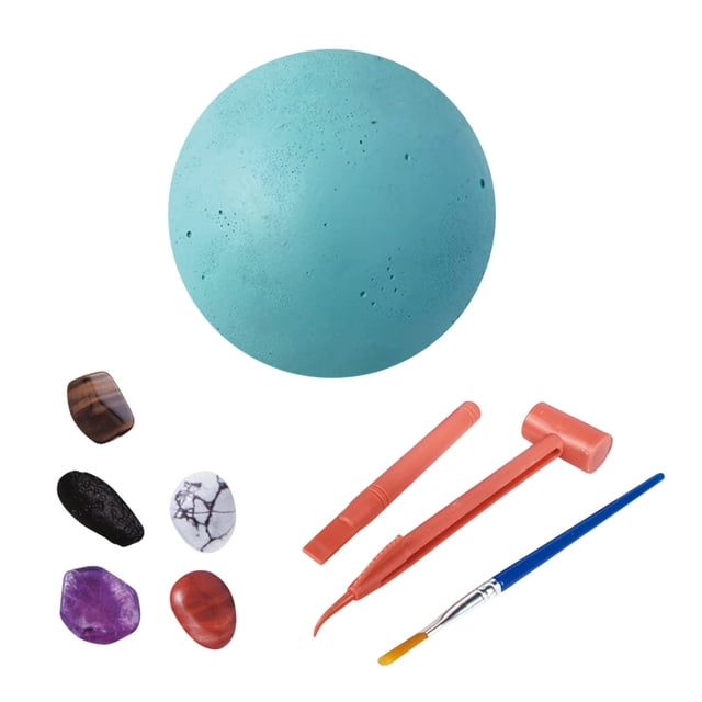 C Powder Archaeological Excavation Kit For Children Eight Planets Solar System Gem Mining Toy