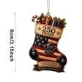 thumbnail image 2 of 250Th Anniversary Metal Ornament,Metal 1776-2026 Patriotic Ornaments Decorations,Patriotic Keepsake,Christmas Decoration for Home,Stocking Stuffers,Gifts for Family Friends Coworker,Z-I, 2 of 5