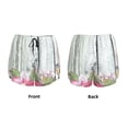 thumbnail image 5 of Picia Vintage Wood with Floral Pattern Women's 2 in 1 Athletic Running Shorts High Waisted Workout Casual Gym Sweat Shorts with Comfy Liner Zipper Pockets-X-Large, 5 of 9