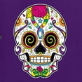 thumbnail image 5 of Wild Bobby Day Of The Dead Sugar Skull Pop Culture Men Graphic Tee, Purple, XX-Large, 5 of 5