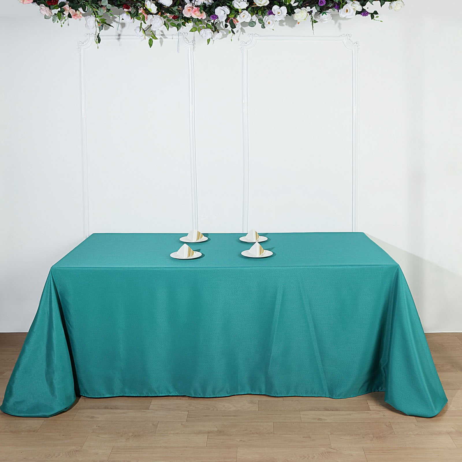 Efavormart 90x156" Polyester Rectangle Tablecloths for Kitchen Dining Catering Wedding Birthday
