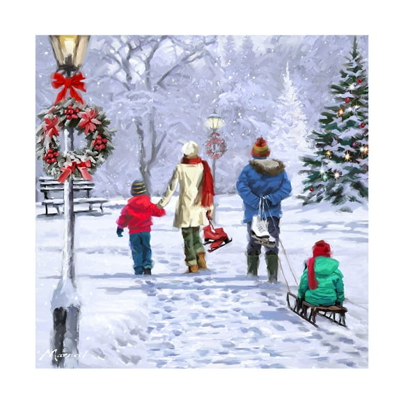 The Macneil Studio 'Skaters Returning' Canvas Art