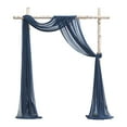 thumbnail image 1 of Ruiboury Wedding Arch Drapes Add Romantic Atmosphere With Wide Application Wedding Arch Draping Fabric Polyester Wedding Valance dark blue 1Set, 1 of 6