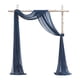 thumbnail image 1 of Cateissary La tela respetuosa del medio ambiente del drapeado del de la boda del poliéster para la celebración sostenible cubre el de la boda Kits de decoración para fiestas azul oscuro, 1 of 6