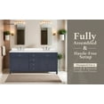 thumbnail image 2 of Lavanti Oakford 72-inch Bathroom Vanity with Sink – Stylish Navy Blue, 2 of 7