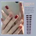 thumbnail image 1 of Faux Ongles Ensemble Brillant de Style Français Résistant aux Rayures Ongles Pressés Forte Viscosité Réglable Manucure Solide Autocollants Type 3, 1 of 6