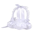 thumbnail image 4 of Boda rústica Cesta de niña de Cesta de Cesta de almacenamiento de perlas Cesta Cesta para compromiso de boda Dec Estilo B, 4 of 8