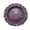 Purple, variant on Craft and Party Charger Plate, 6 pcs 13" Round Silver Plastic Reef Charger Plate For Weddings And Elegant Settings With A Metallic Finish