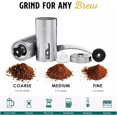 thumbnail image 3 of Portable Manual Coffee Bean Grinder Stainless Steel Hand Coffee Mill Tool, 3 of 5