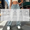 thumbnail image 3 of Vynhevius Women's Washed Vintage Wide Leg Jeans Solid High Waist Loose Fit Casual Streetwear Full Length Denim Pants, 3 of 6