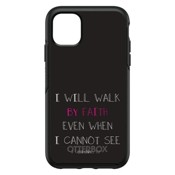 DistinctInk OtterBox Symmetry Custom Case for Apple iPhone 15 (6.1" Screen) - Show Your Love of Christ - Wireless Charging Compatible
