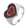 thumbnail image 1 of Bijoux en Liquidation Mode Féminine Double Cœur Doux Alliage Cœur Rouge, 1 of 3