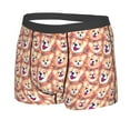thumbnail image 2 of Kll Corgi Head With Floal Men'S Cotton Boxer Briefs Underwear-Large, 2 of 9