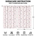 thumbnail image 2 of Nursery Curtains Boys Girls Kids Strawberry Bubble Gum Print Pattern Window Drapes for Living Bedroom Playroom Room Decor Rod Pocket 52x84 Inch 2 Panels, 2 of 2