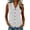 Gray, variant on Womens Cotton Striped Top Collared Sleeveless Button Front Loose Fit Summer Casual Shirt