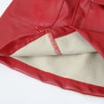 thumbnail image 6 of GEZHEN Children's Girls Leather PU Leather Skirt Outer Wear Four Colors Toddler Girls Winter Autumn PU Skirt Fashion Outwear for Babys Clothes Bow Tie Solid Colour Black Red Green Brown, 6 of 6