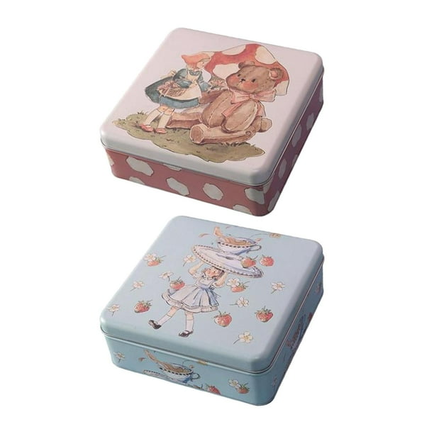 Biscuit Storage Tin Metal iron Cookie Tin Box Candy Box with Lids