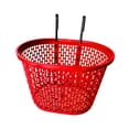 thumbnail image 4 of Collapsible Front Storage Basket Replacements Easily Disassemble and Take It Off for Shopping, Cycling Stylish with Hooks Cargo Rack Red, 4 of 8