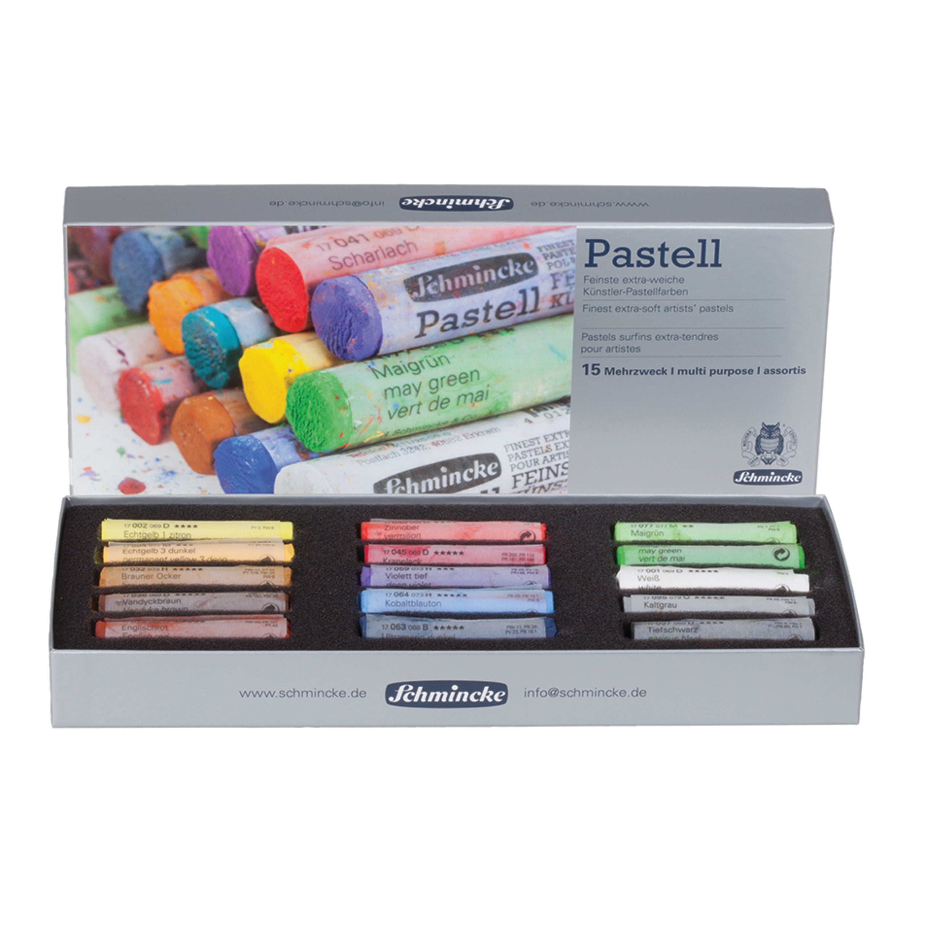 Schmincke Finest ExtraSoft Artists' Pastel Set, 15Colors Walmart