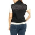 thumbnail image 4 of MODA NOVA Juniors Plus Size Fashion Button Sleeveless Denim Vest Jacket, 4 of 7