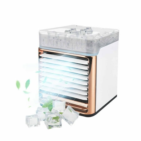 

Virmaxy Discount 2022 Air Cooler Fan USB Rechargeable Personal Desk Air Conditioner 3 Speed Desk Fan