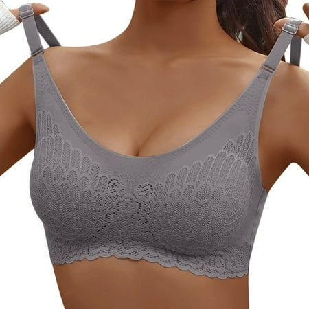 

QWZNDZGR Women s Seamless Sexy Sport Bra Fashion Push-Up Bras Without Steel Ring Underwear Push-Up Bra With Padded Top Black Underwear