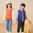 thumbnail image 5 of Godderr Toddler Baby Down Puffer Vest for Kids Boys Girls Winter Jacket Outwear Kids Outer Wear Autumn Winter Sleeveless Jacket for 2-10Y, 5 of 5