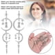 thumbnail image 5 of 2 Pairs Earrings Alloy Diamond Romantic Moon Star Fashion Jewelry Women Girls AccessoriesWhite, 5 of 5