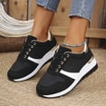thumbnail image 5 of Sneakers for Women Fashionable Casual Platform With Lace Up Design For Comfortable Daily Wear, 5 of 7