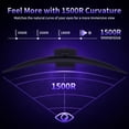thumbnail image 6 of Deco Gear 49” Curved Ultrawide Dual-QHD Monitor, 5120 × 1440 Resolution, 120Hz, 1ms, USB-C 65W Power Delivery, Built-In KVM Switch, HDR, Adaptive Sync, 6 of 10