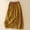 Yellow, variant on Women's Side Slit Midi Skirts Summer Drawstring Elastic Waist Cotton Linen Skirts Lightweight Flowy Vacation Beach Skorts