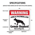 thumbnail image 4 of American Eskimo Security Sign Area Patrolled by Dog Spitz pet Warning Breed, 4 of 4
