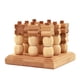thumbnail image 5 of Irfora Juego de ajedrez de madera 3D XO Juegos de viaje Entretenimiento Juguetes educativos para niños Juego de mesa de mesa familiar para adultos Juego familiar Juego de mesa de estrategia de madera Irfora Juego de ajedrez, 5 of 7