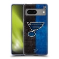thumbnail image 1 of Head Case Designs Officially Licensed NHL St Louis Blues Half Distressed Soft Gel Case Compatible with Google Pixel 7, 1 of 7