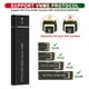 thumbnail image 5 of M Buder Carcasa para Disco Duro M.2 PCIe NVMe SSD Enclosure USB 3.1 Tipo C 10Gbps 2TB UASP Protocolo, Negro con Cables A a C y C a C, Tamaño 16 cm / 6.3 in, 5 of 9