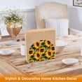 thumbnail image 5 of Sunflowers Acrylic Napkin Holder Clear Paper Tissue Dispenser Kitchen Dining Room Bathroom Party Hotel, 5 of 8
