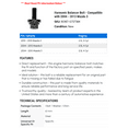thumbnail image 2 of Harmonic Balancer Bolt - Compatible with 2004 - 2013 Mazda 3 2005 2006 2007 2008 2009 2010 2011 2012, 2 of 2