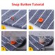 thumbnail image 5 of Inteprter 1 Set Snap Button Decorative 24 Ornament Making Sewing Jeans Knitting Buttons Color Clothes Rain Craft Coat Jacket Artesanía, 5 of 6