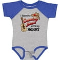 thumbnail image 3 of Inktastic I Listen to Country Music with My Mommy with Guitar and Hat Boys or Girls Baby Bodysuit, 3 of 5